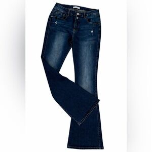 VIPONES Bootcut Jeans Women’s Size 12 Medium Wash Distressed flare jeans